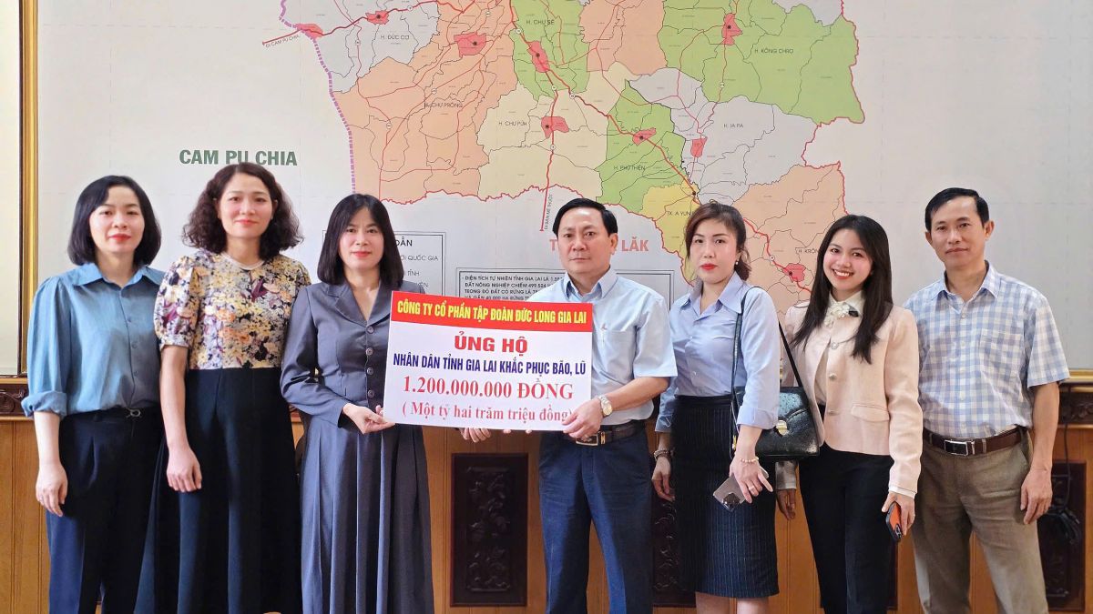 ĐỨC LONG GIA LAI HỖ TRỢ 1,2 TỶ ĐỒNG GI&Uacute;P ĐỊA PHƯƠNG KHẮC PHỤC HẬU QUẢ B&Atilde;O LŨ