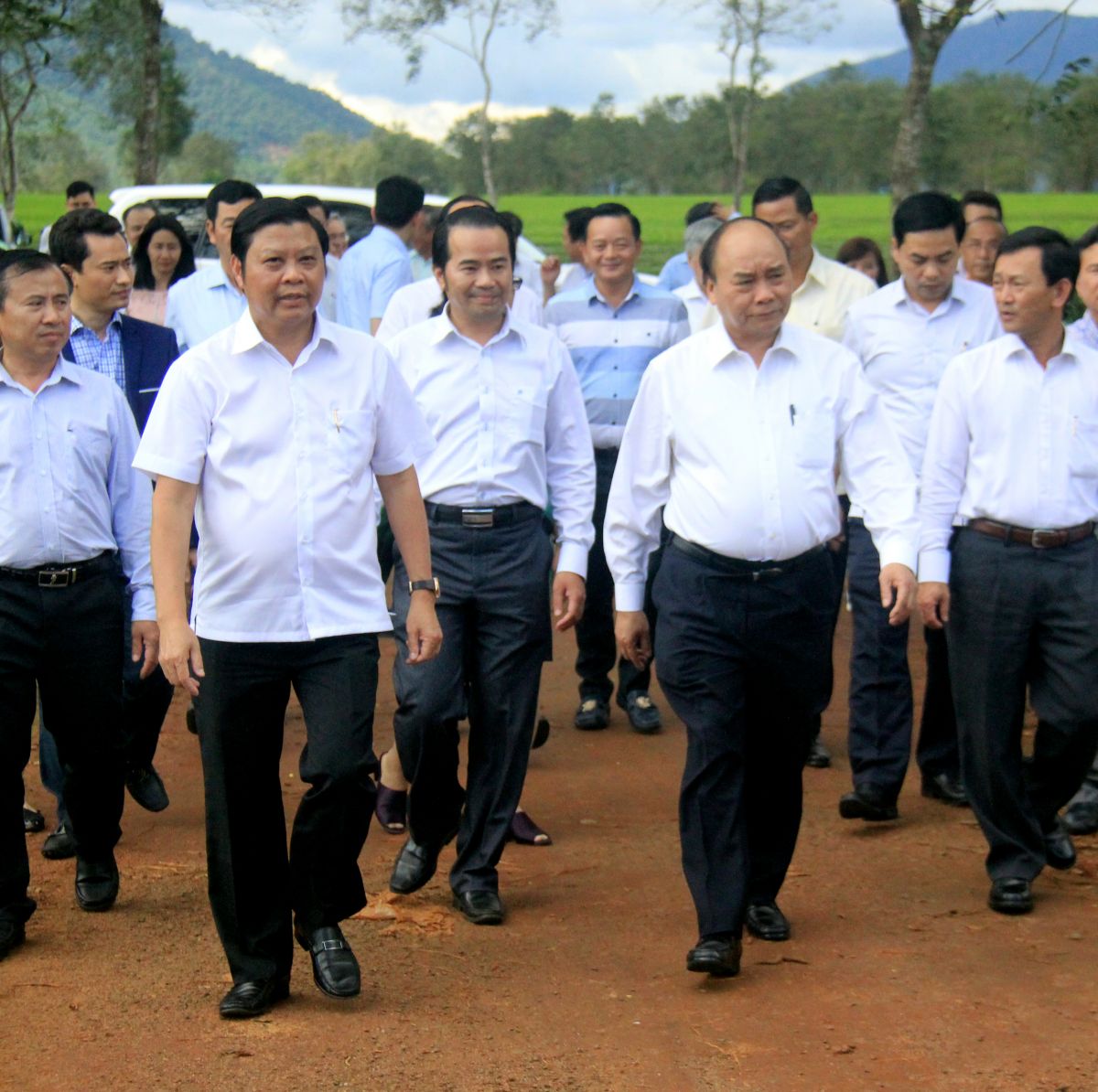 THỦ TƯỚNG THĂM VƯỜN CHÈ DO TẬP ĐOÀN ĐLGL LÀM NHÀ ĐẦU TƯ