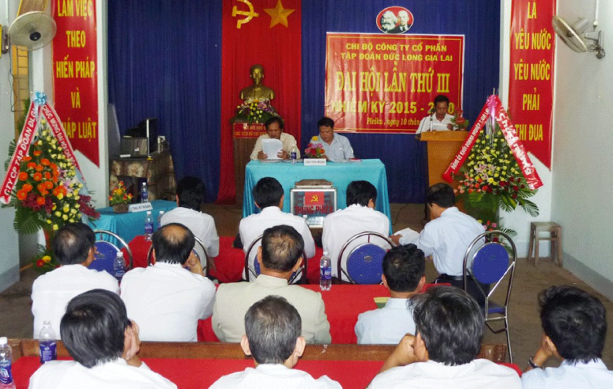 TẬP ĐOÀN ĐLGL TỔ CHỨC ĐẠI HỘI CHI BỘ LẦN THỨ III